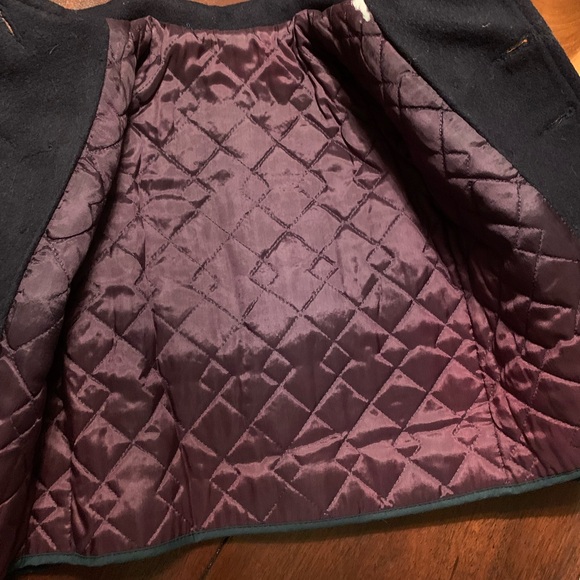 Navy wool child’s coat - Picture 3 of 7